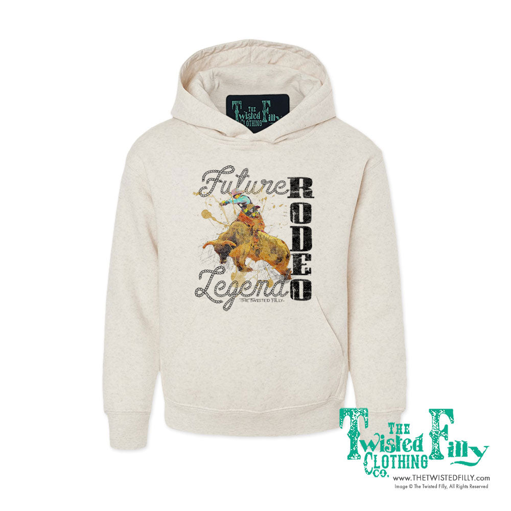 Future Rodeo Legend Bull - Youth Hoodie - Oatmeal