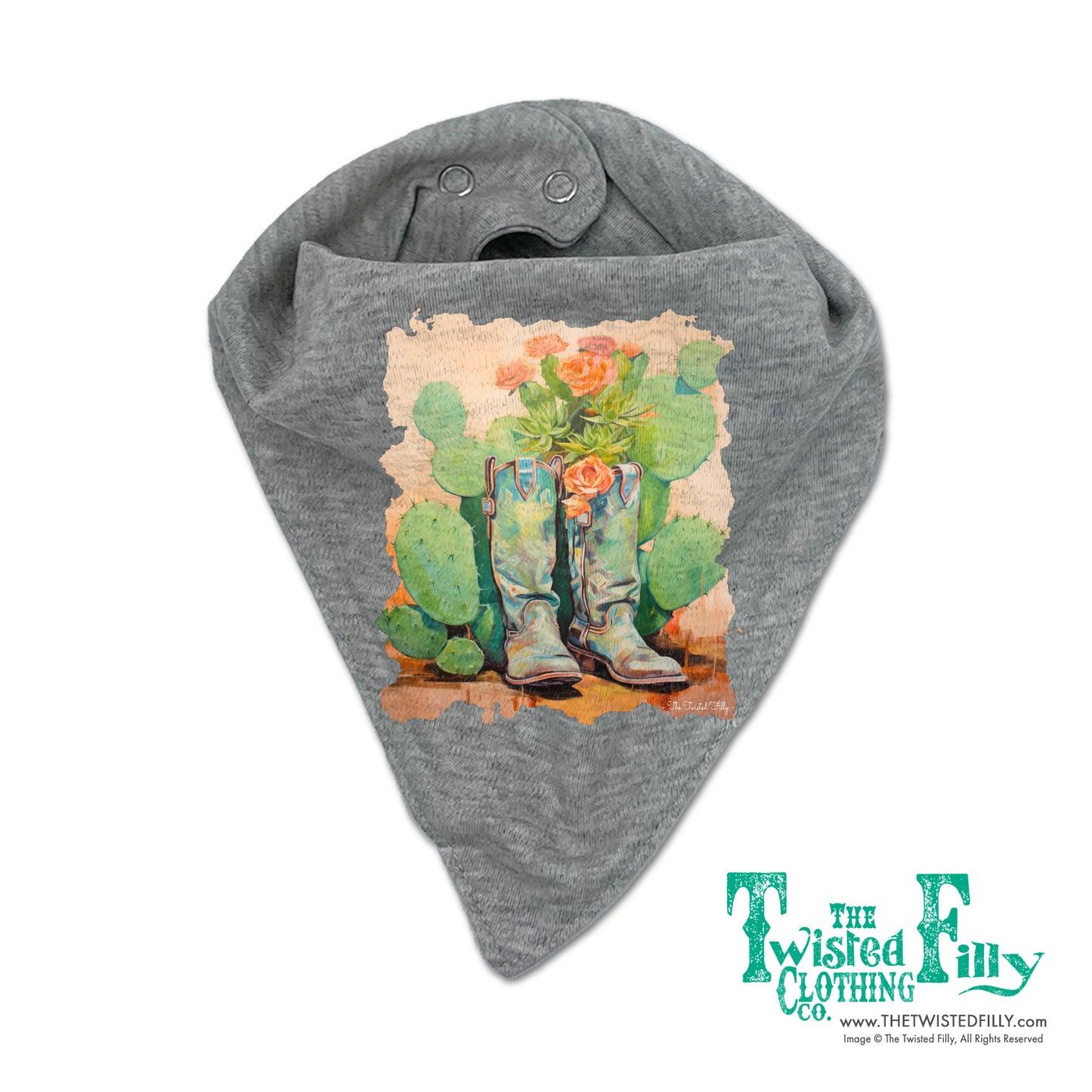 Garden Boots - Infant Bandana Bib - Assorted Colors