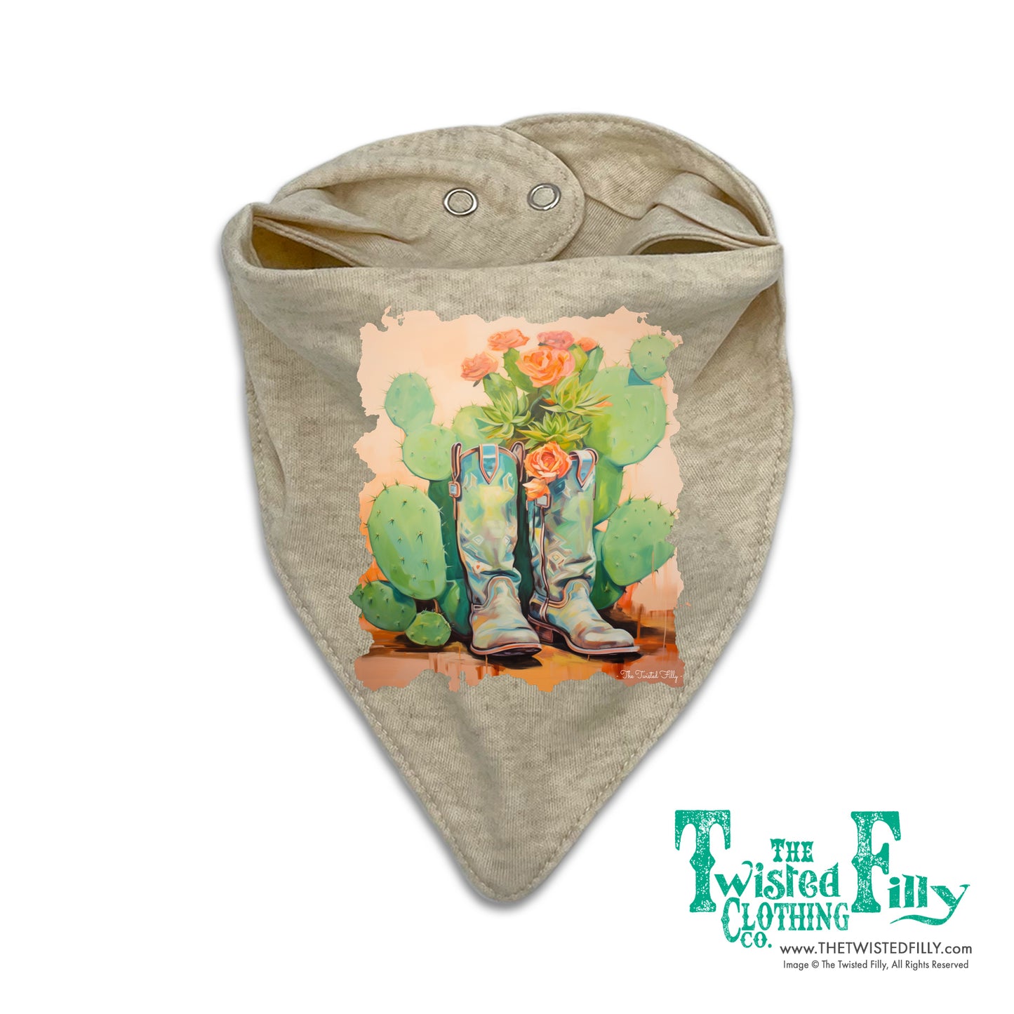 Garden Boots - Infant Bandana Bib - Assorted Colors