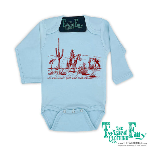 God Made Deserts - L/S Infant One Piece - Assorted Colors