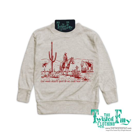 God Made Deserts - Toddler Pullover - Oatmeal