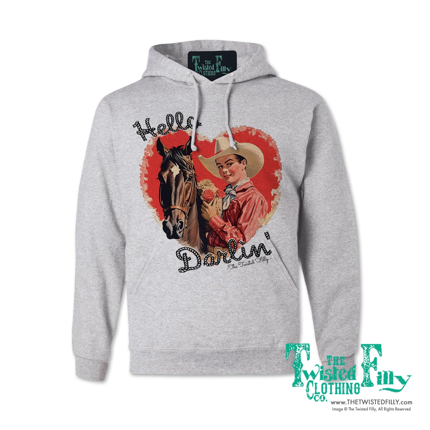 Hello Darlin' - Adult Hoodie - Assorted Colors