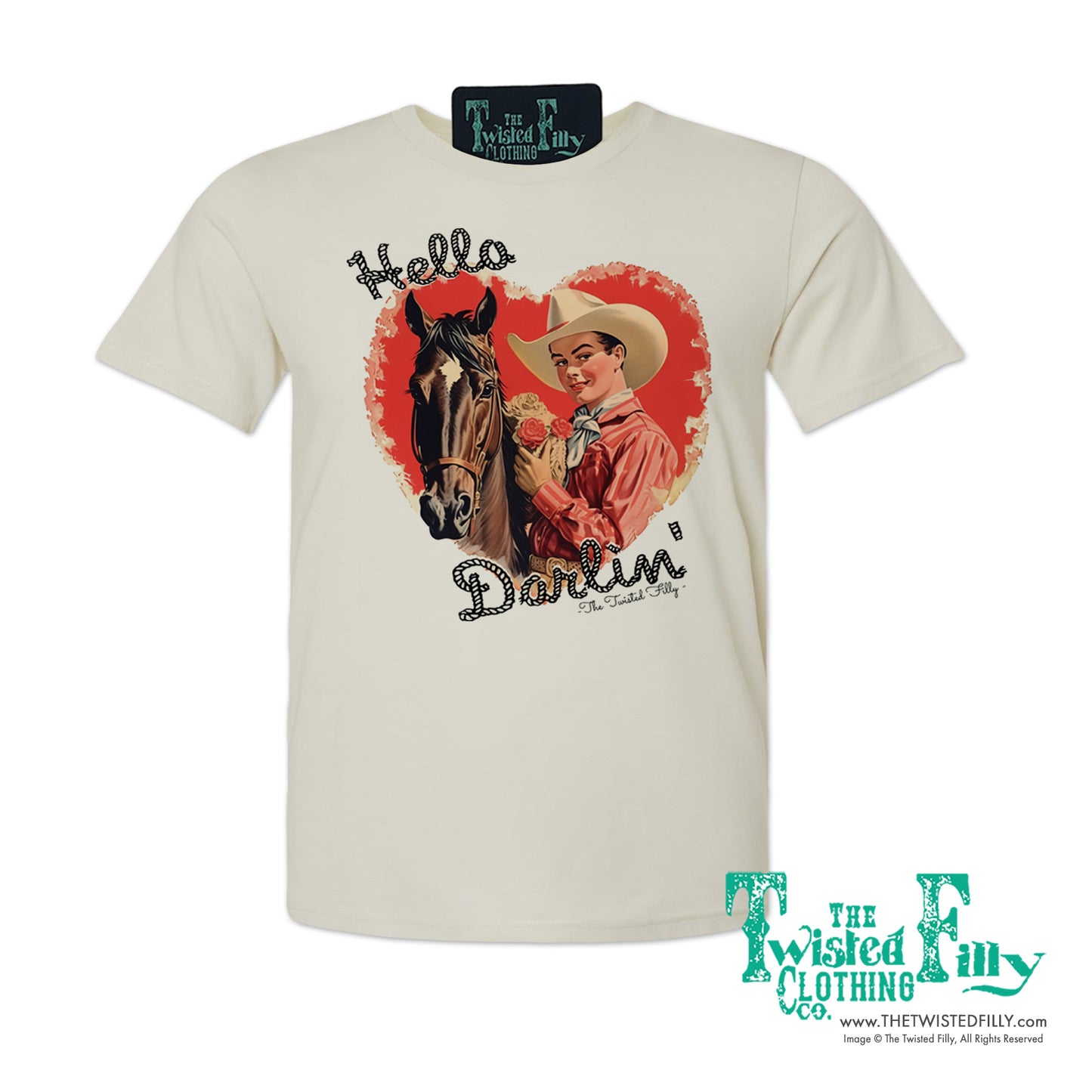 Hello Darlin' - S/S Adult Crew Neck Tee - Assorted Colors