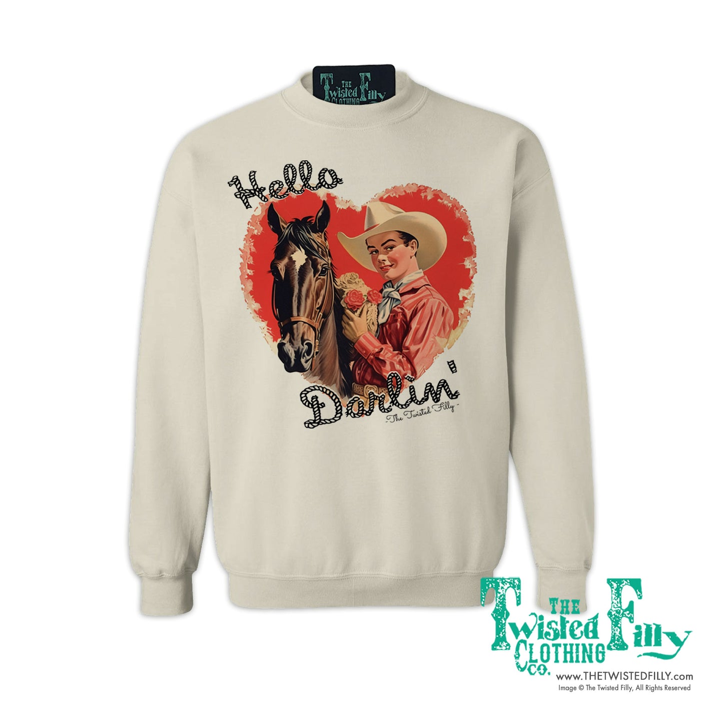 Hello Darlin' - Adult Sweatshirt - Assorted Colors