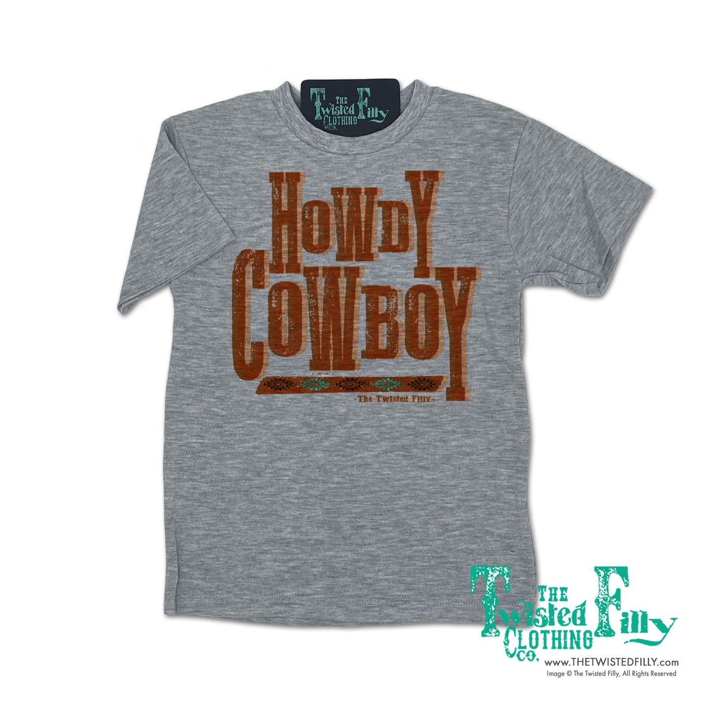 Howdy Cowboy - S/S Adult Crew Neck Ladies Tee - Assorted Colors