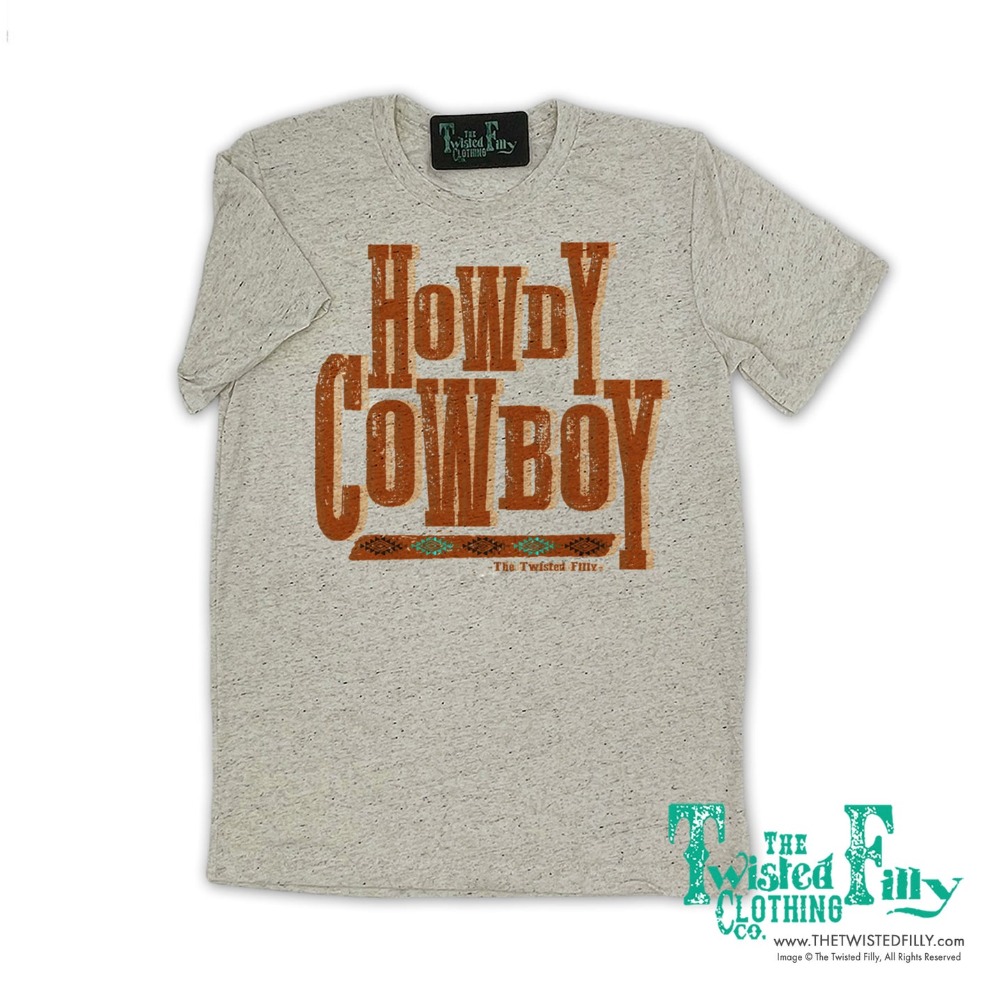 Howdy Cowboy - S/S Adult Crew Neck Ladies Tee - Assorted Colors