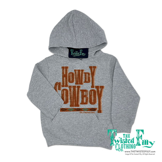 Howdy Cowboy - Youth Girls Hoodie - Assorted Colors