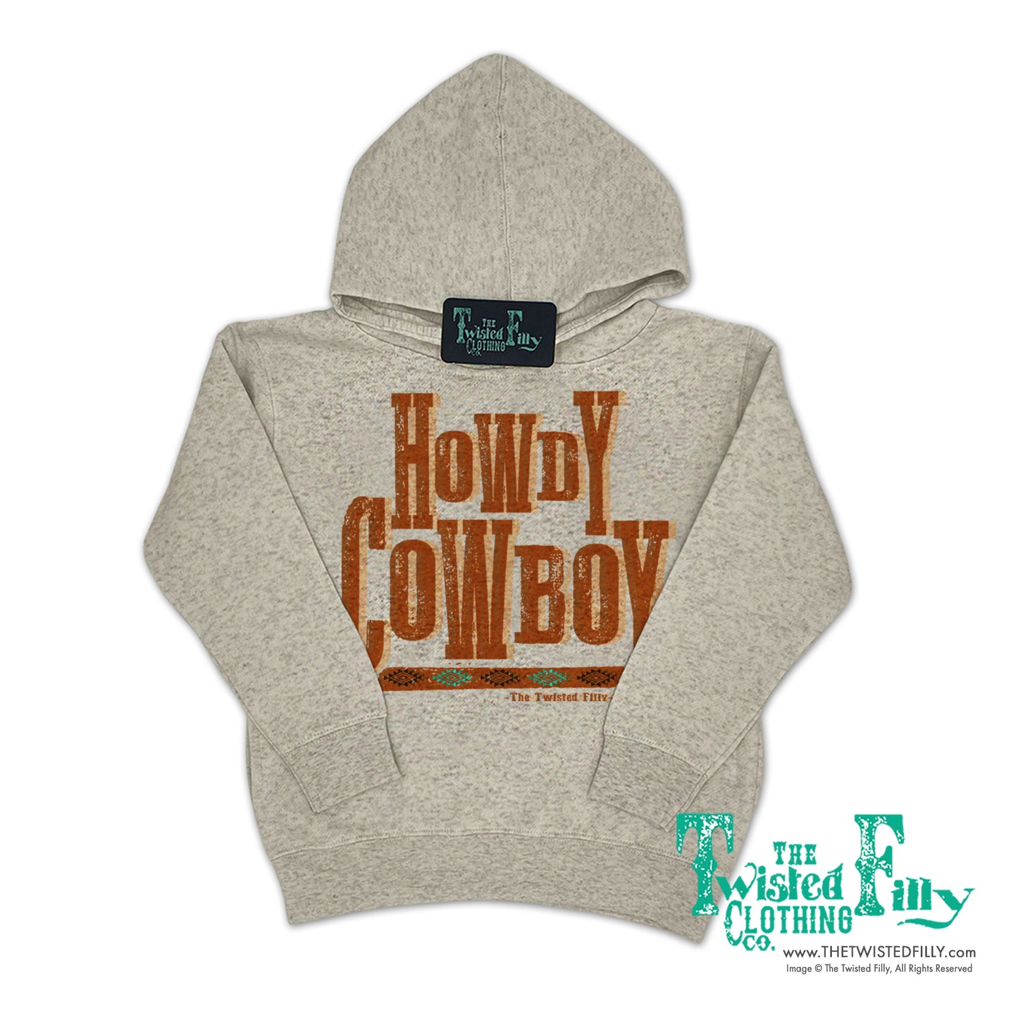 Howdy Cowboy - Youth Girls Hoodie - Assorted Colors