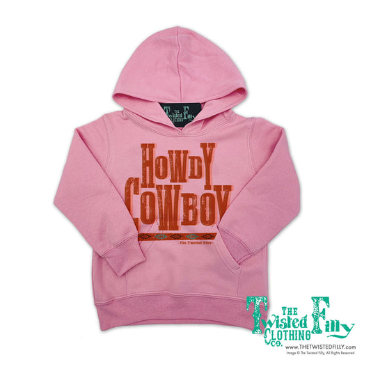 Howdy Cowboy - Youth Girls Hoodie - Assorted Colors