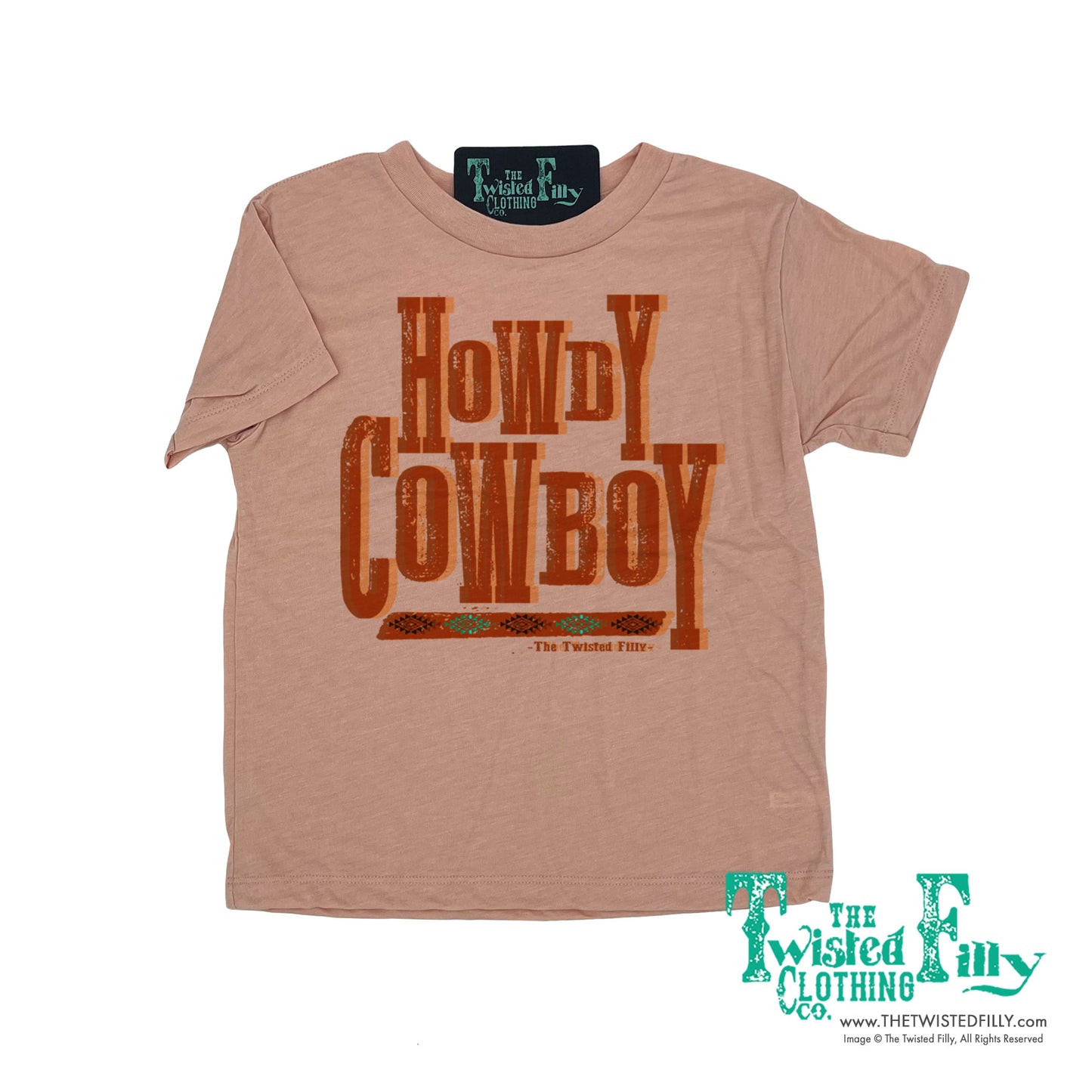 Howdy Cowboy - S/S Girls Youth Tee - Assorted Colors