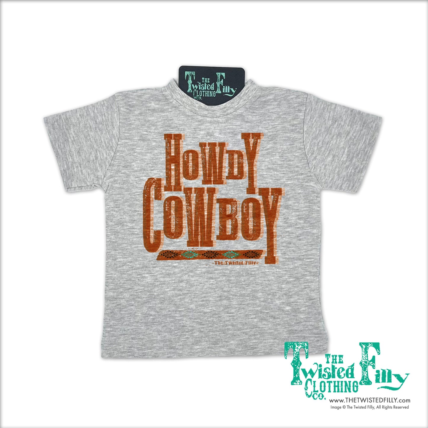 Howdy Cowboy - S/S Girls Toddler Tee - Assorted Colors