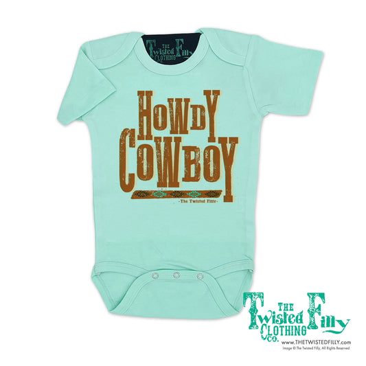 Howdy Cowboy - S/S Infant Girls One Piece - Assorted Colors