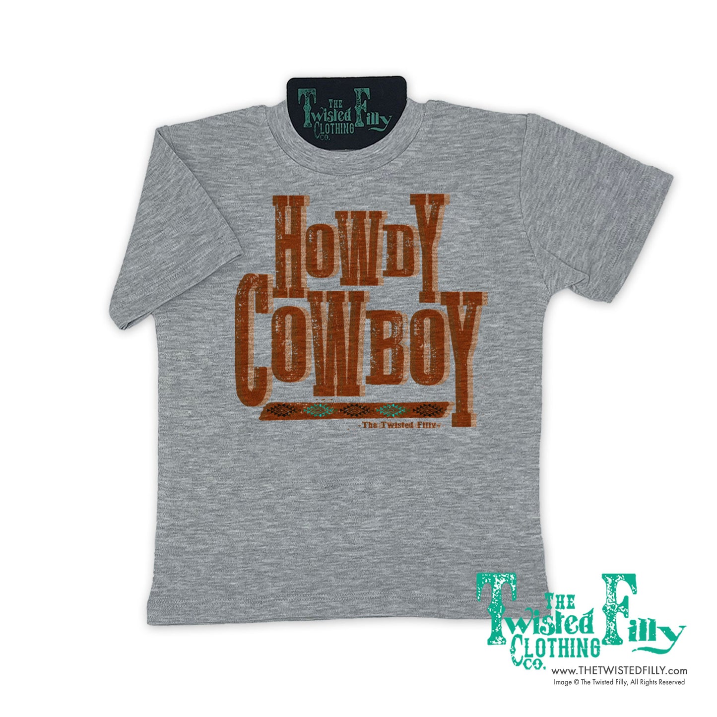 Howdy Cowboy - S/S Girls Youth Tee - Assorted Colors