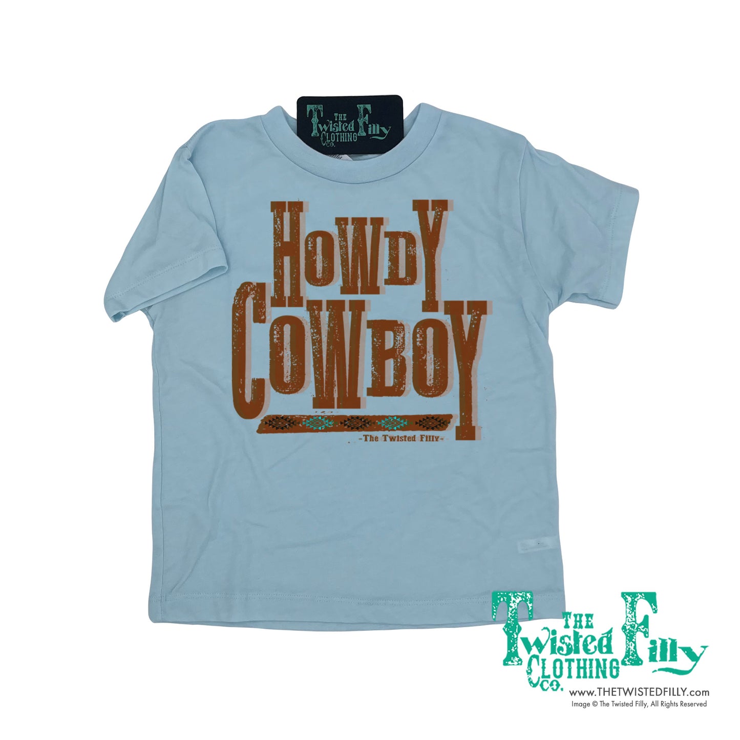 Howdy Cowboy - S/S Girls Youth Tee - Assorted Colors