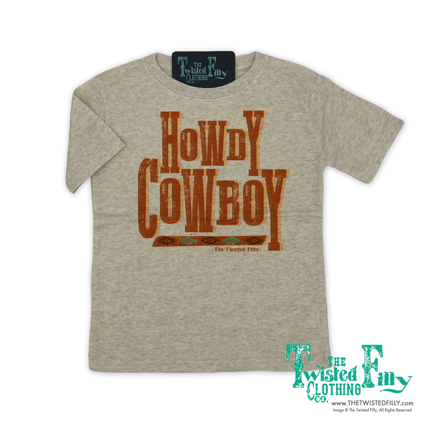 Howdy Cowboy - S/S Girls Youth Tee - Assorted Colors