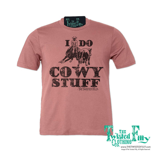 I Do Cowy Stuff - S/S Adult Crew Neck Unisex Tee - Assorted Colors