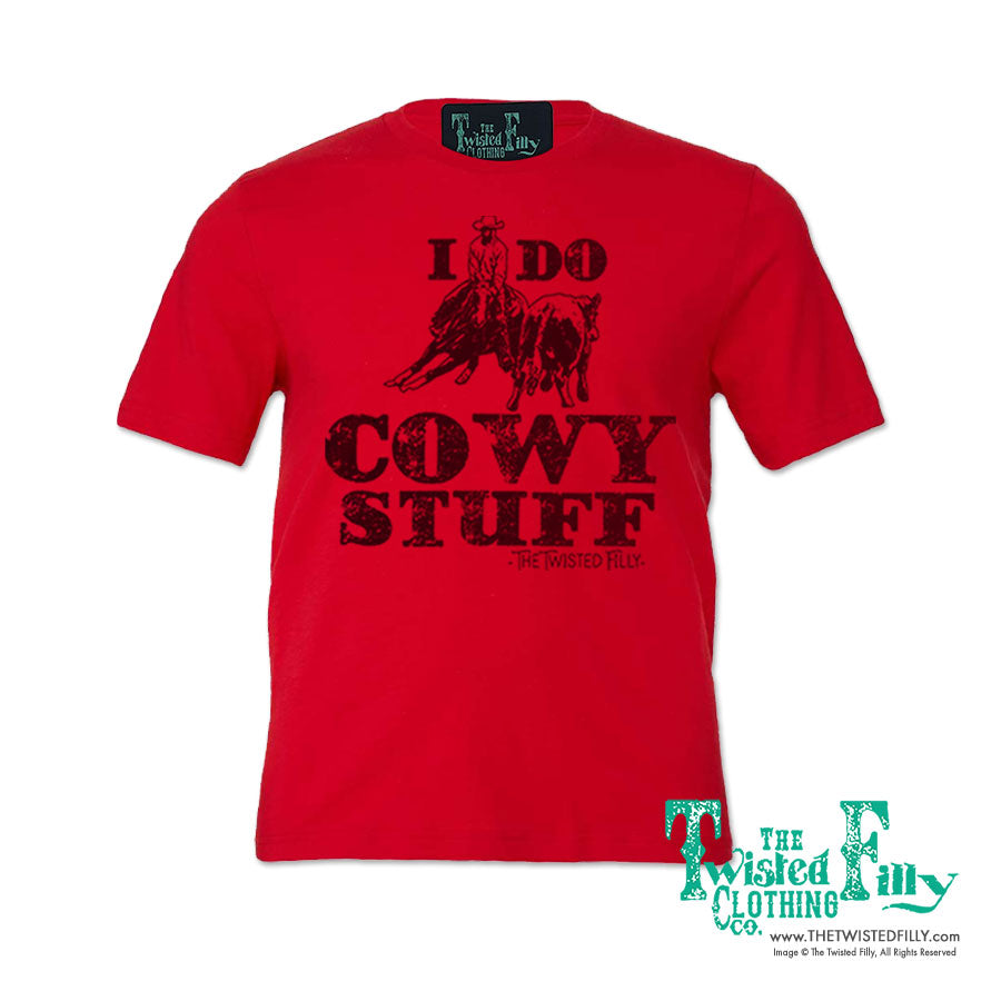 I Do Cowy Stuff - S/S Adult Crew Neck Unisex Tee - Assorted Colors