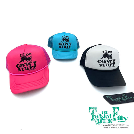 I Do Cowy Stuff - Adult Foam Snapback Trucker Hat - Assorted Colors