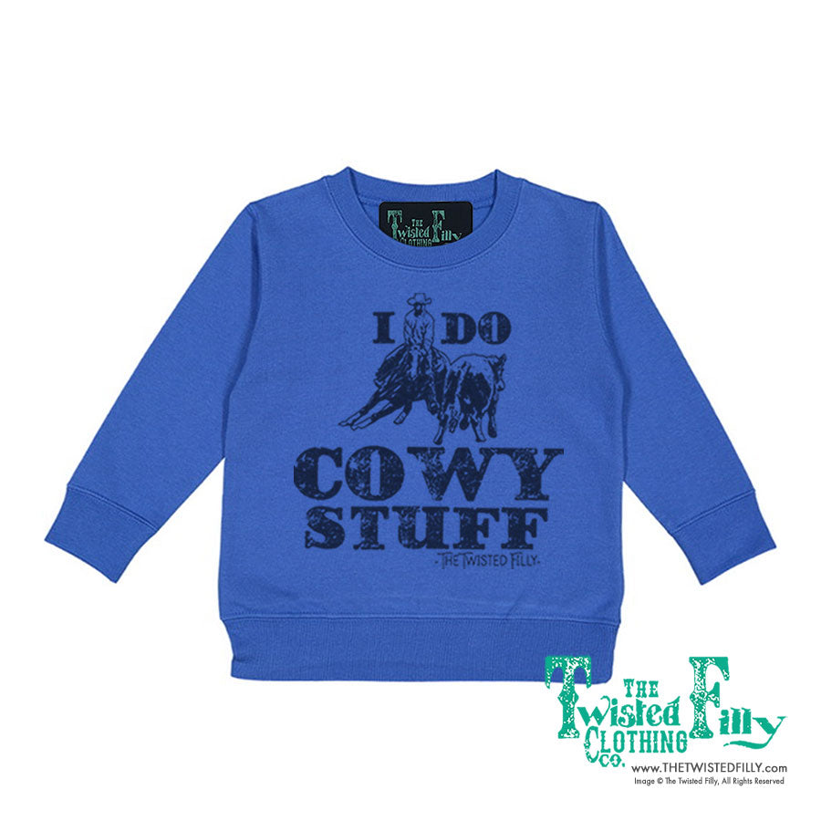 I Do Cowy Stuff - Toddler Sweatshirt - Assorted Colors