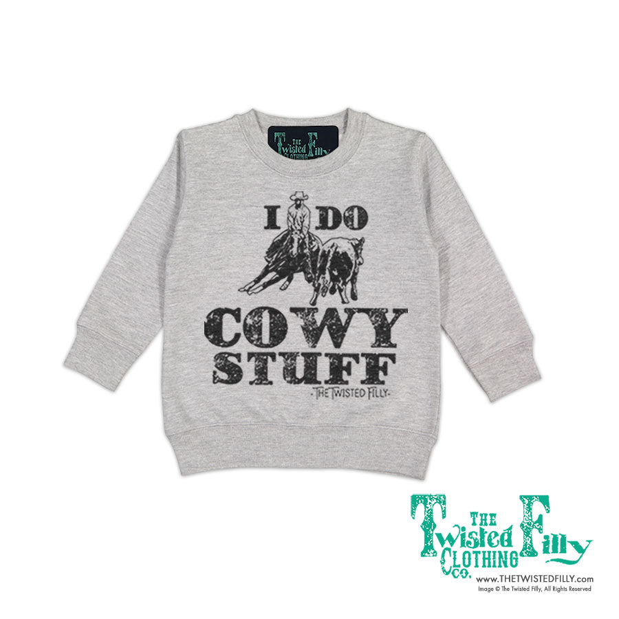 I Do Cowy Stuff - Toddler Sweatshirt - Assorted Colors