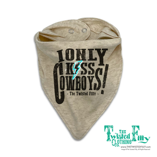 I Only Kiss Cowboys Infant Bandana Bib - Assorted Colors