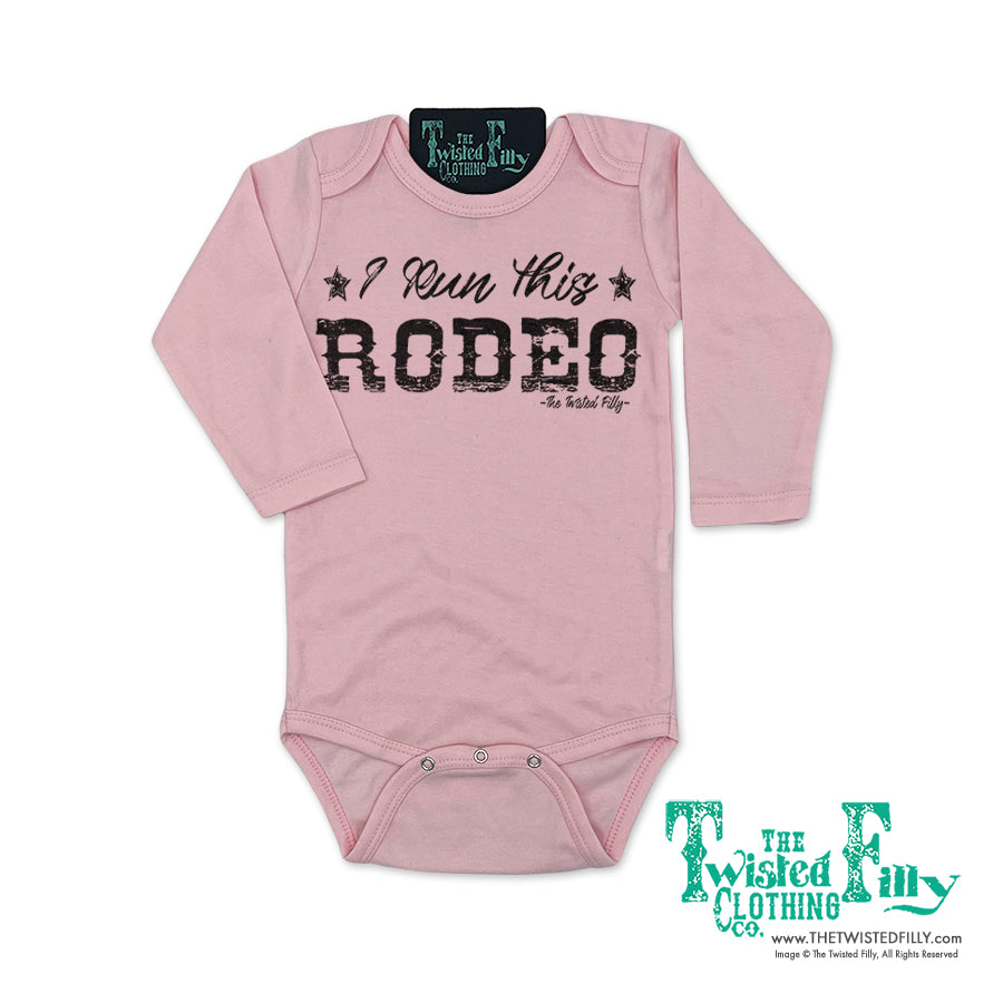 I Run This Rodeo - L/S Infant One Piece - Assorted Colors