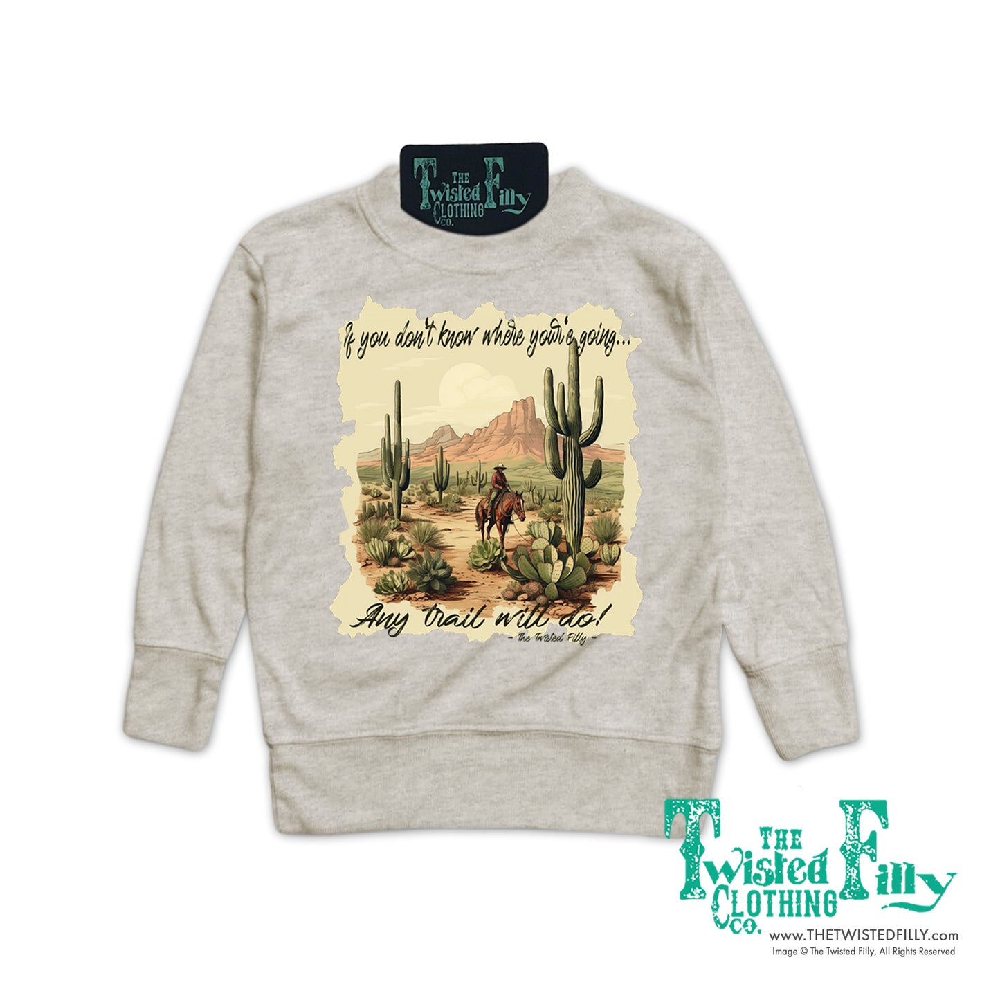 If You Don't Know Where You're Going - Youth Pullover - Oatmeal