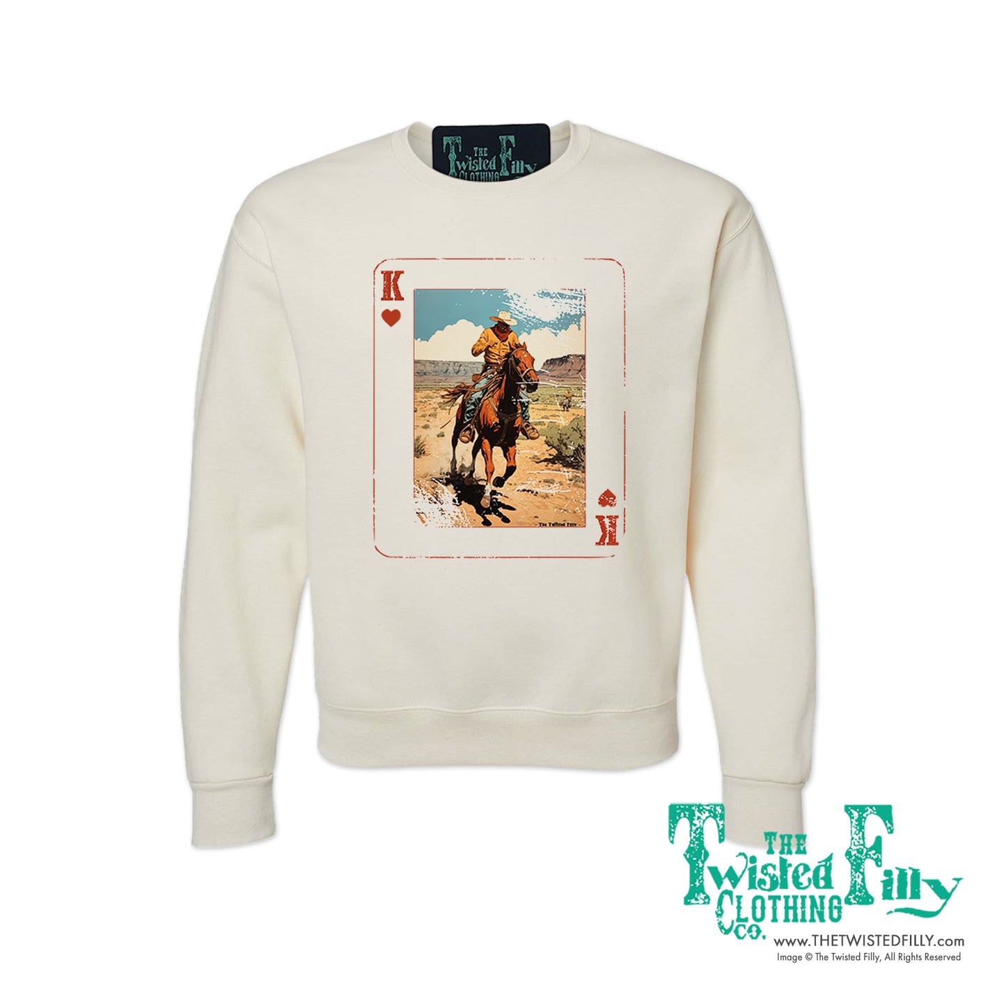 King Of Hearts - Adult Mens Sweatshirt - Assorted Colors