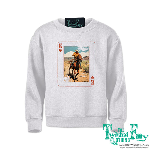 King Of Hearts - Youth Boys Sweatshirt - Assorted Colors