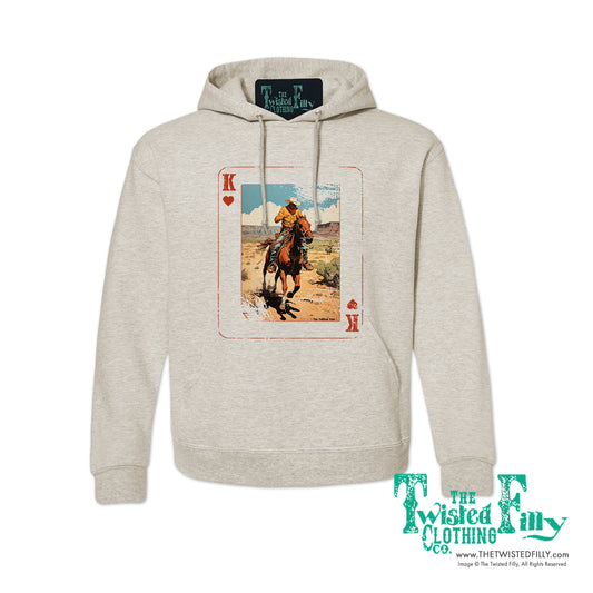 King Of Hearts - Adult Mens Hoodie - Assorted Colors