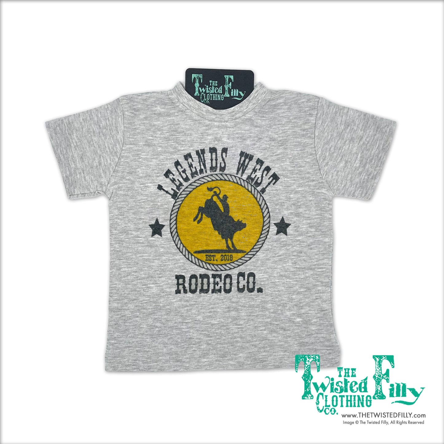 Legends West Rodeo Co. Bull Rider - S/S Infant Tee - Gray