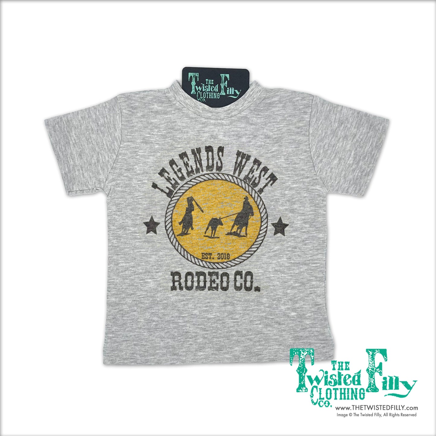 Legends West Rodeo Co. Team Roper - S/S Infant Tee - Gray