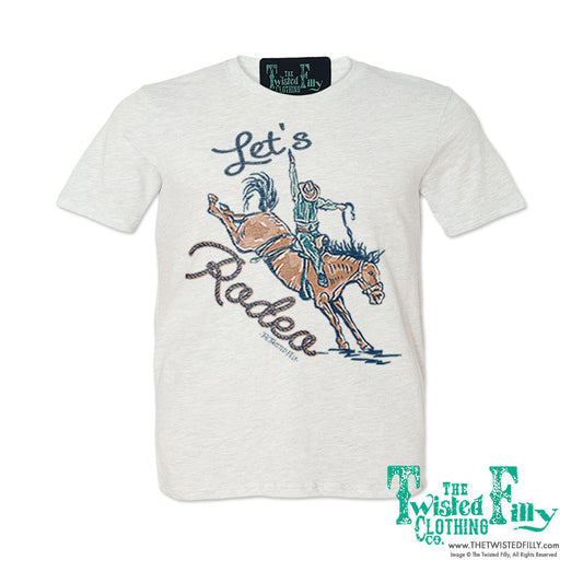 Let's Rodeo - S/S Adult Crew Neck Unisex Tee - Assorted Colors