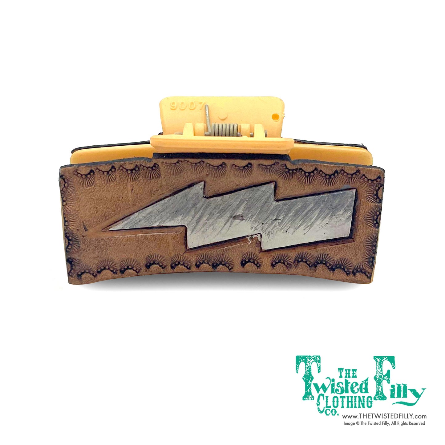 Hand Painted Genuine Leather Hair Clip - Assorted Styles