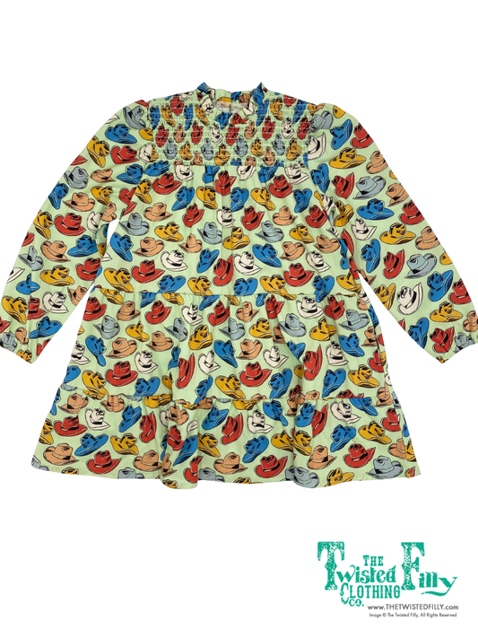 Mint Hat - Youth - Smocked LS Dress