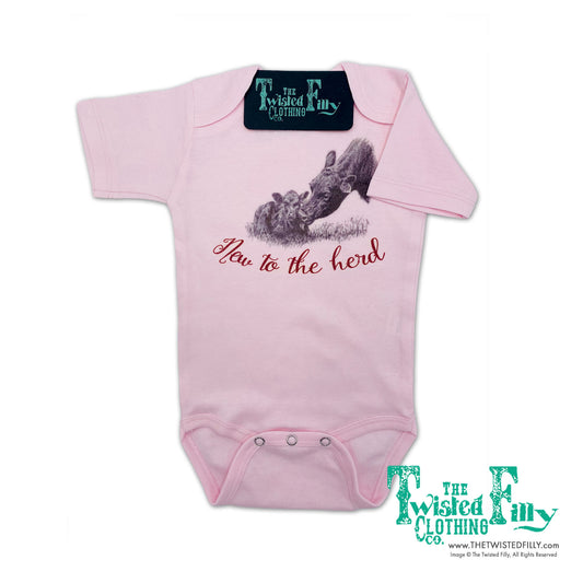 New To The Herd - S/S Infant One Piece - Assorted Colors