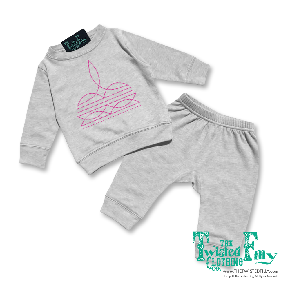 Boot Stitch - Infant Two Piece Outfit  - Assorted Colors