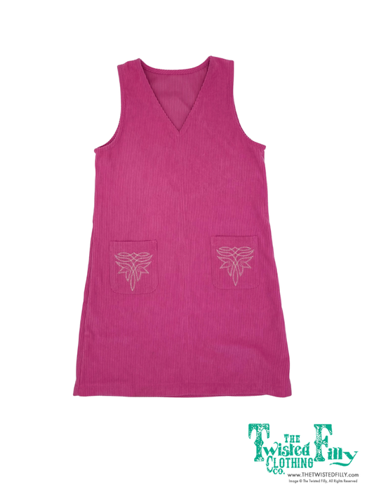 Pink Corduroy - Infant Sleeveless Dress
