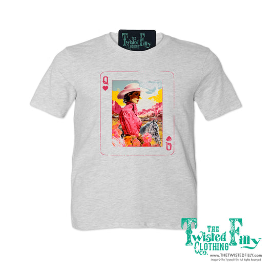 Queen Of Hearts - S/S Girls Youth Tee - Assorted Colors