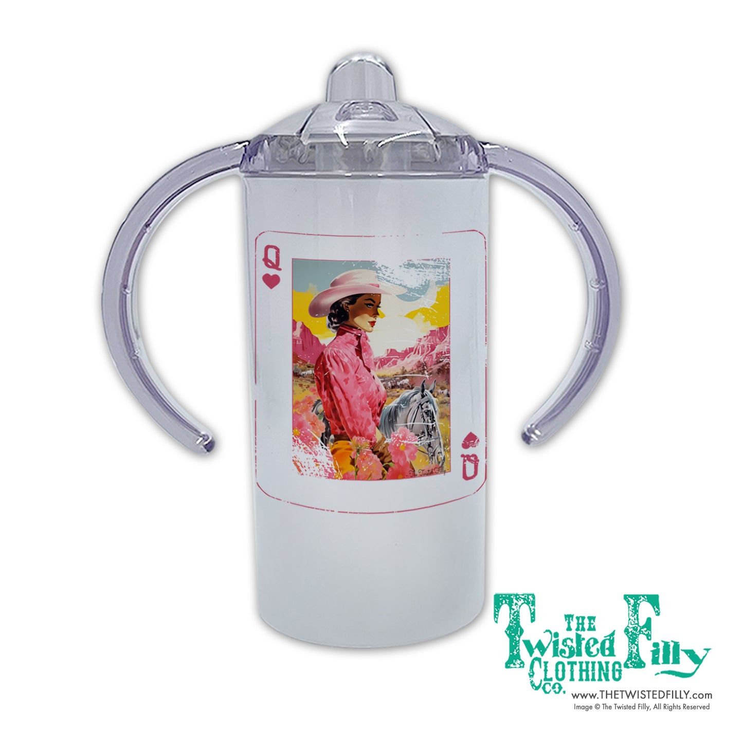 Queen Of Hearts Girls Toddler Sippy