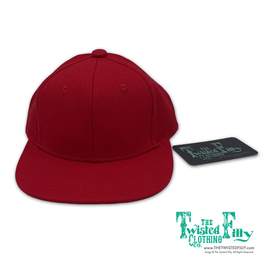 Blank Hat - Infant / Toddler Snap Back Hat - Red