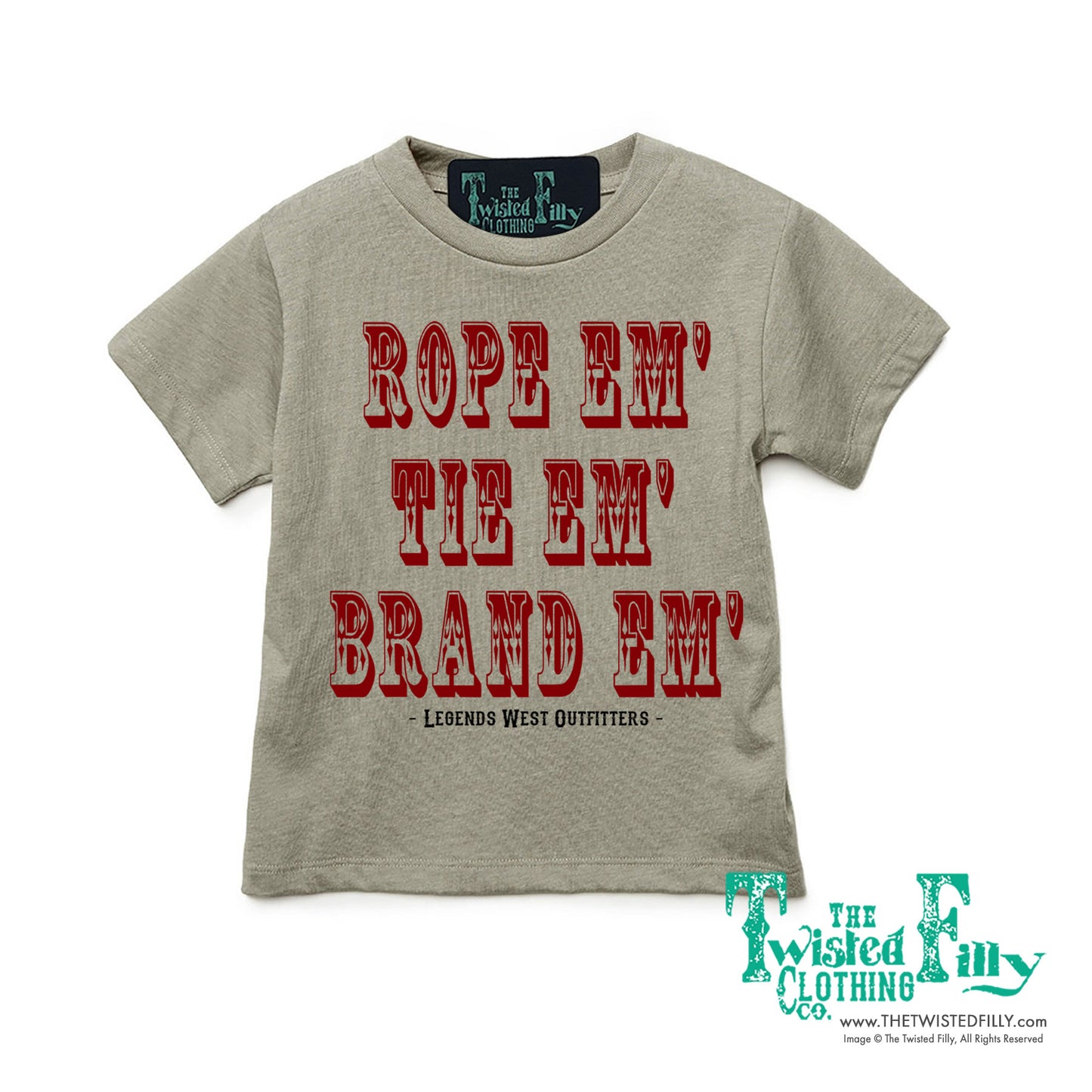 Rope Em', Tie Em', Brand Em' - S/S Youth Tee - Assorted Colors