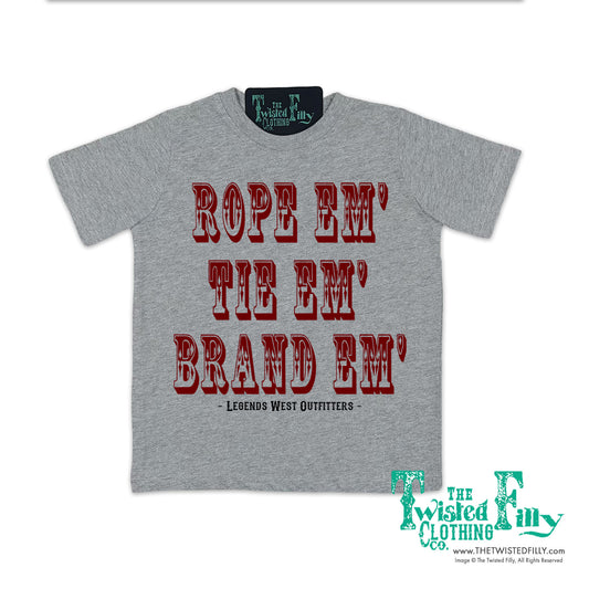 Rope Em', Tie Em', Brand Em' - S/S Toddler Tee - Assorted Colors