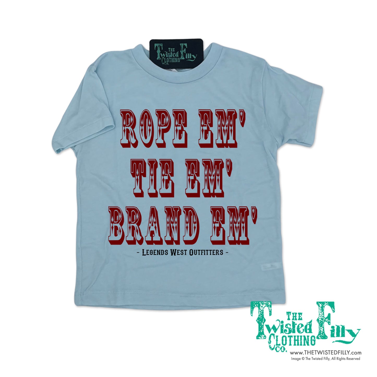 Rope Em', Tie Em', Brand Em' - S/S Youth Tee - Assorted Colors