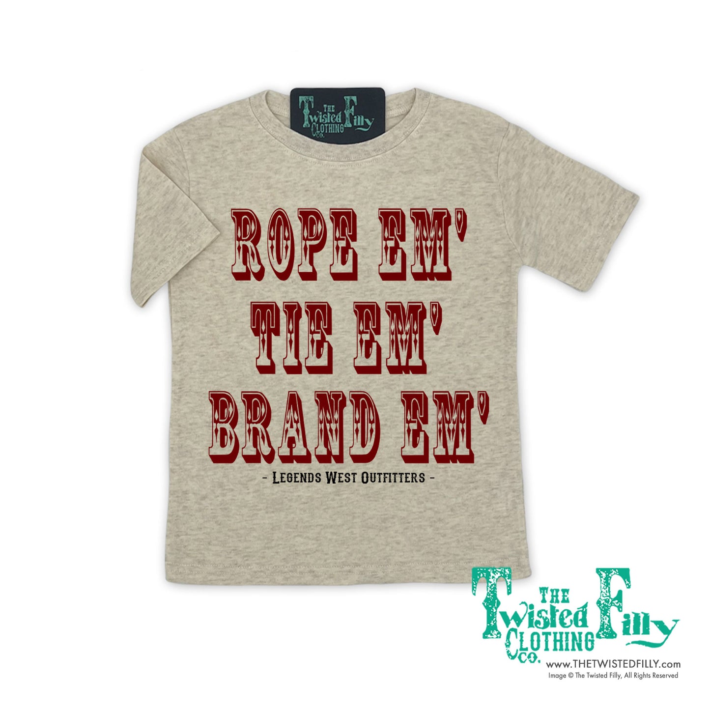 Rope Em', Tie Em', Brand Em' - S/S Youth Tee - Assorted Colors