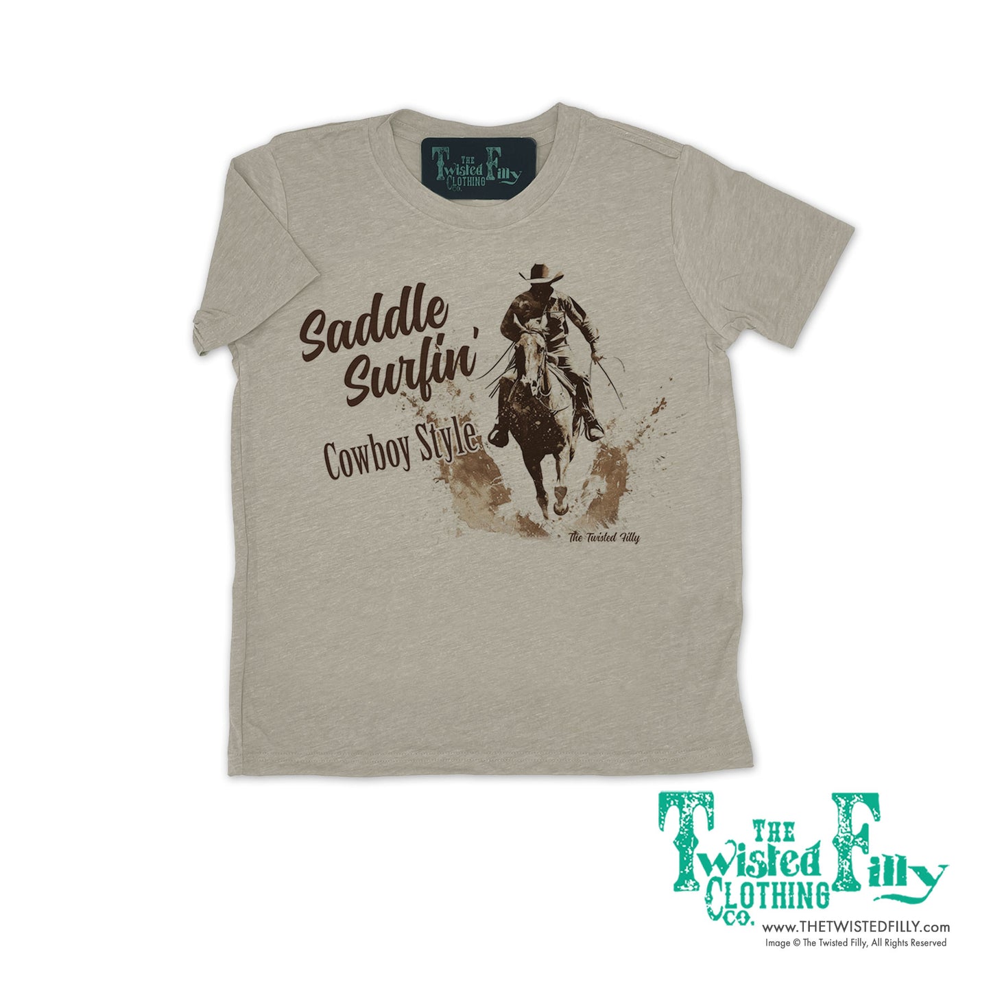 Saddle Surfin' Cowboy Style - S/S Boys Infant Tee - Assorted Colors