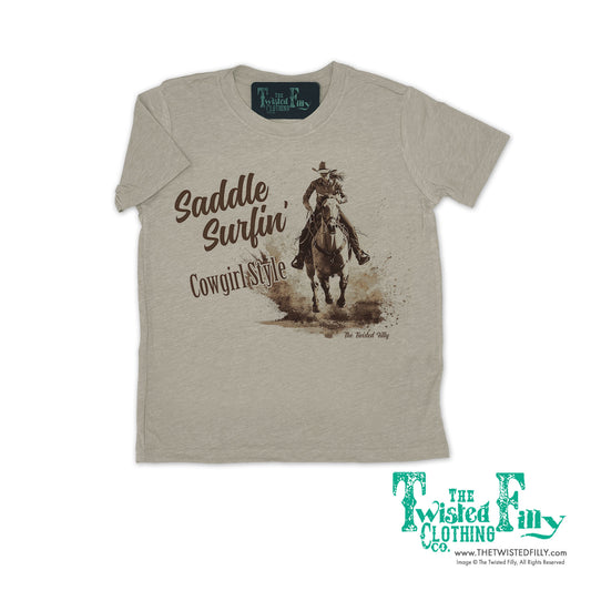 Saddle Surfin' Cowgirl Style - S/S Girls Infant Tee - Assorted Colors