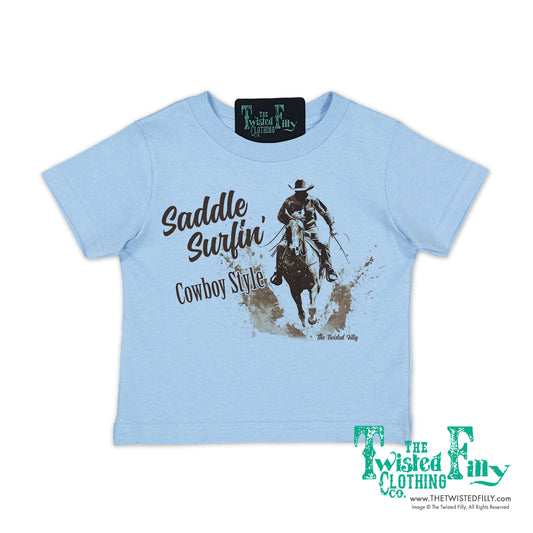 Saddle Surfin' Cowboy Style - S/S Boys Infant Tee - Assorted Colors