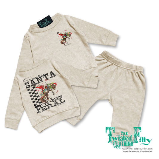 Sorry Santa I've Been Feral - Infant Two Piece Outfit  - Assorted Colors