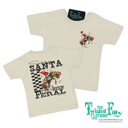 Sorry Santa I've Been Feral - Toddler Tee - Assorted Colors